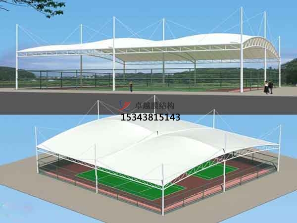龍岩市籃球場膜結構罩棚【設計施工】