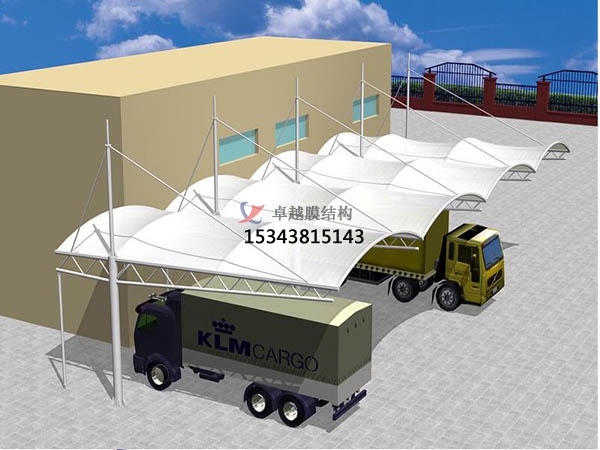 韶山膜結構停車棚設計施工安裝